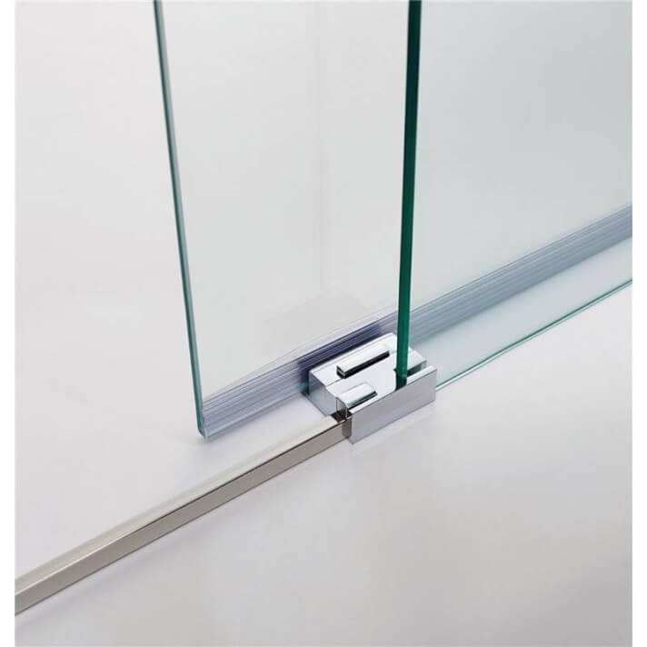 Mampara frontal Contract 2 Fijas + 2 Correderas vidrio templado 6 mm