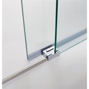 Mampara frontal Contract 2 Fijas + 2 Correderas vidrio templado 6 mm