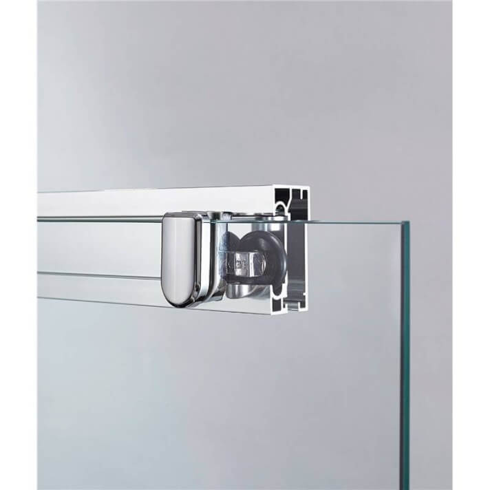 Mampara frontal Contract 2 Fijas + 2 Correderas vidrio templado 6 mm