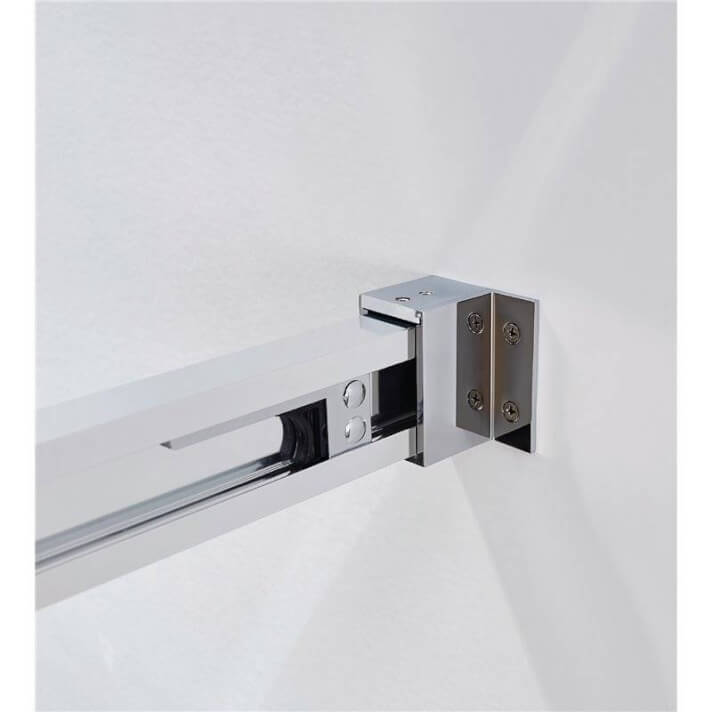 Mampara frontal Contract 2 Fijas + 2 Correderas vidrio templado 6 mm