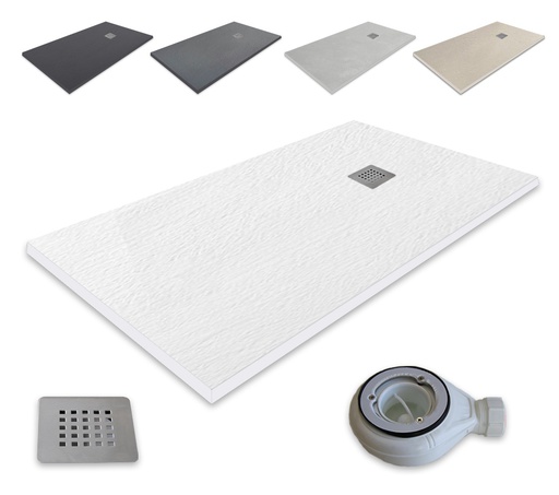 Plato de Ducha de Resina Atlantic  - Blanco Ral 9003